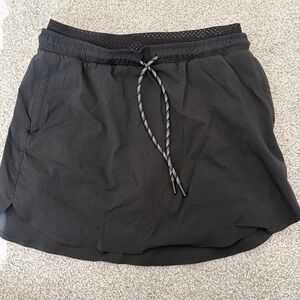 Athleta Crest Skort Womens 6 Black Athletic Gorpcore Hiking Outdoors Tennis Golf